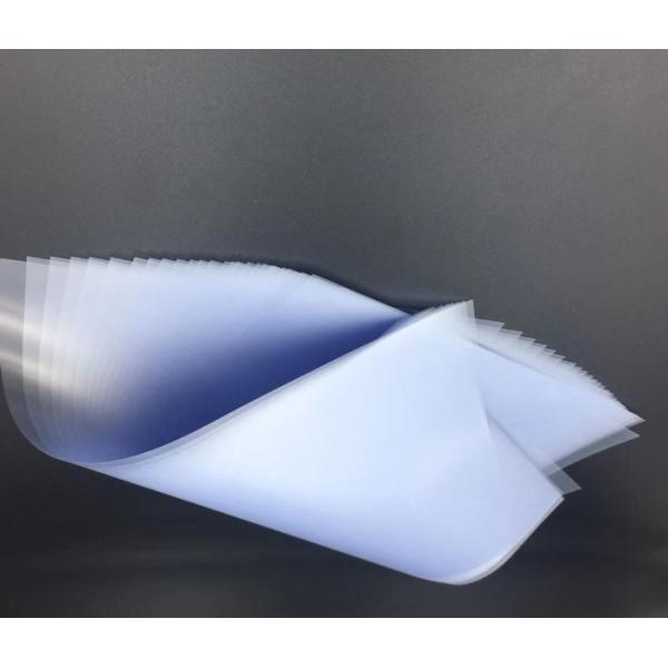 50micron Clear PVC Coated Overlay Film with One Side Glue for Durable Plastic