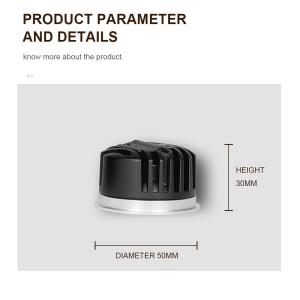30mm Height MR16 Module 3000K Ultra Thin Commercial Lighting Downlight