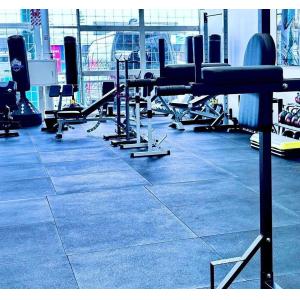 Rubber Gym Mats with EPDM Dots 1 X 1m 20mm with Colorful EPDM Flecks