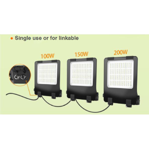 Angle Adjustable AC277V 150lm/W Outdoor LED Flood Lights 200W