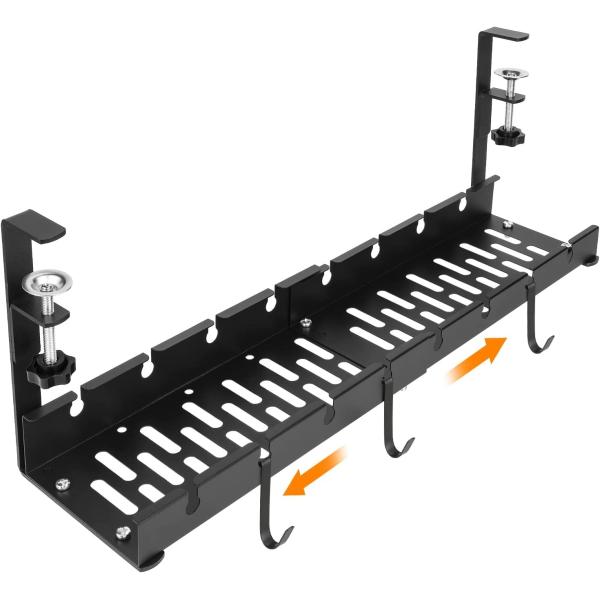 Quality Retractable Clamp Mounted Cable Cord Organizer for Desk Wire Management Compact wholesale