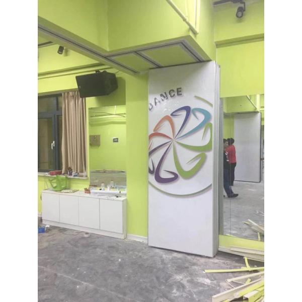 Sliding Aluminium Door Office Soundproof Folding Partitions Movable Wooden Panel