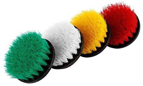 Quality 4PCS 4" Drill Brush Set Soft Medium and Stiff Power Scrubbing Brush wholesale