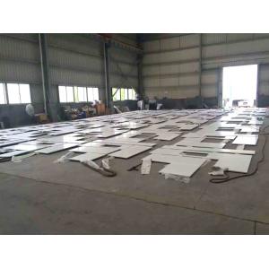 Polished Marble Granite Quartz Countertops , Man Made White Solid Surface