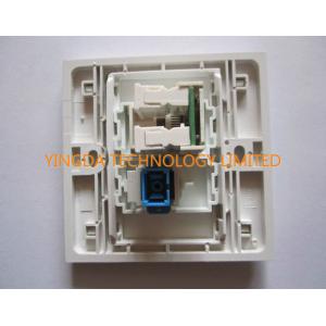 Flame Retardant Network RJ45 Optical Fiber Cable Outlet , Wall Socket Panel SC