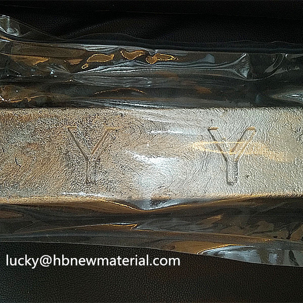 ISO Approved Magnesium Yttrium Alloy MgY30 Ingot for Grain Refining Hardening