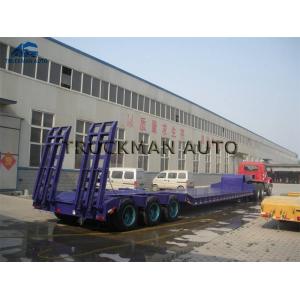 3 Line 6 Axle 120 Tons Low Bed Semi Trailer With Mechanical Spring Type Ladder