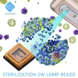 Cheap Uvb Diode 1W 0.5W 4-18mA 5-7V 290-315nm 3535 Led Chip With Quartz Glass Seal for sale