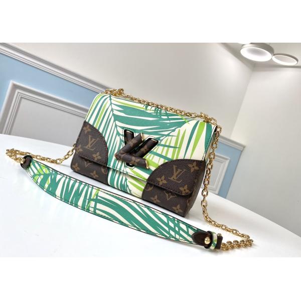 Quality M5028Silk-Screen Luxury Chain Bag Genunie Leather And Carvas Luxury Chain Bag Rippel Bottom Cross-Body Bag wholesale