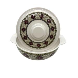 Ripple Melamine Salad Bowl With Lid Non Toxic 7.5" 531 Series CE