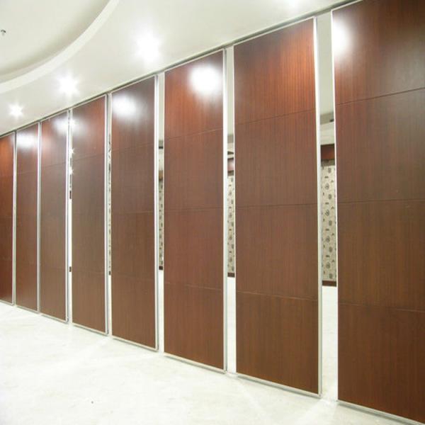 Folding Removable Soundproof Partition Wall 85mm Thickness Melamine Surface