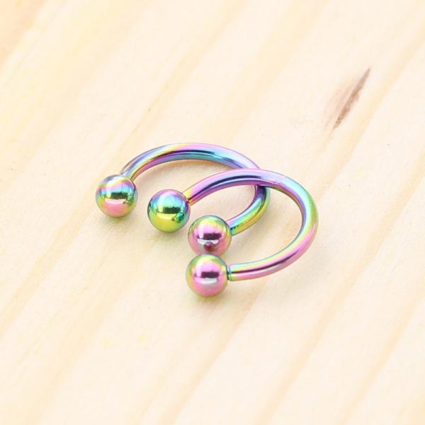 Custom made multi color nose ring body piercing jewelry factory