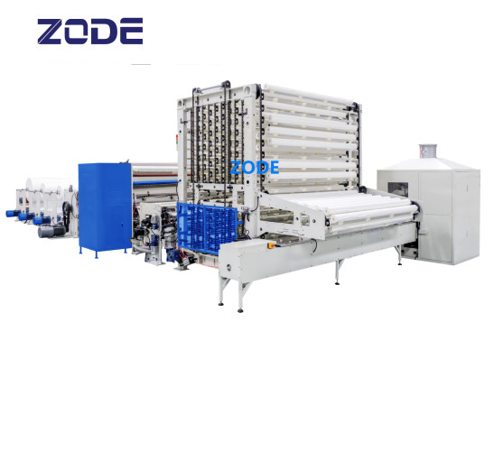 Log Saw 12kw PLC Toilet Rolls Cutting Machine For Facial Tissue