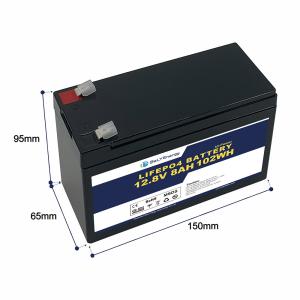 Portable 12V 8AH LiFePo4 Battery For Consumer Electronics RV Communication