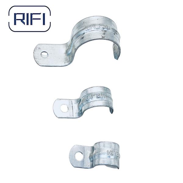 Quality 3 / 4 Inch EMT One Hole Cinduit Straps Electro Galvanized For Electrical Conduit wholesale