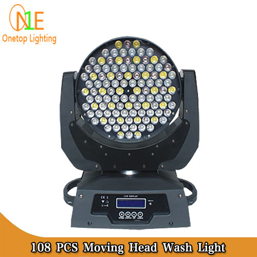 3 in 1 RGBW LED Stage Light dj effect light 108x3w led moving head wash stage