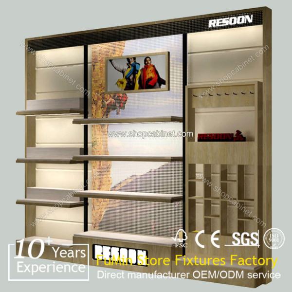 Quality 2015 Customized Metal Free standing display clothes hanging racks wholesale