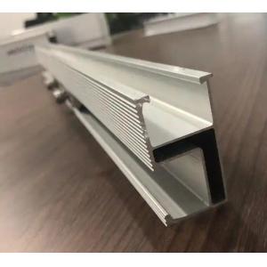 Customized Based Aluminum Solar Rail PV Panel Mounting Structures for Applicable