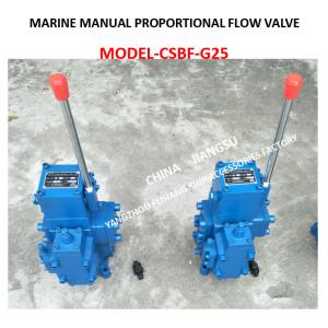 OVERFLOW PRINCIPLE OF MANUAL PROPORTIONAL FLOW COMPOUND VALVE CSBF-G25 FOR