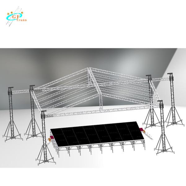 520*760mm Flat Aluminum Roof Truss System For Wedding