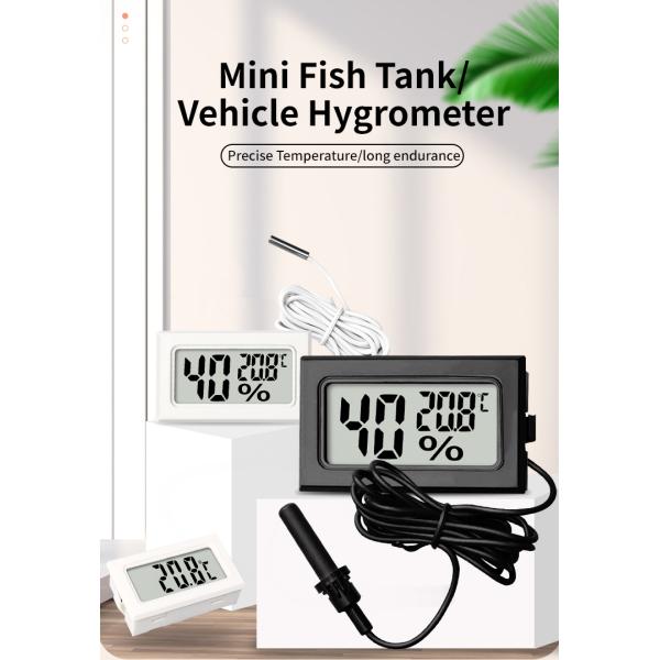 Best Selling Mini Digital LCD Display Thermometer Household Hygrometer Meter Tester for Fish Tank Indoor Refrigerator Freezer