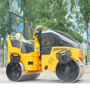 Cheap New 3 Ton Vibratory Mini Road Roller Compactor Machine Tire Road Roller for Asphalt Compaction for sale