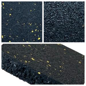 Shock-Absorbing Rubber Floor Mat for Home Gyms&quot;