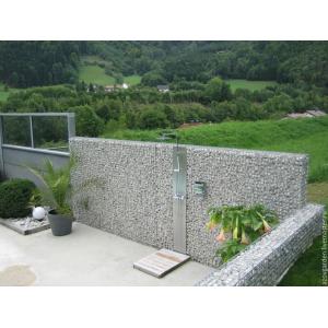 Architectural Retaining Wall Gabion Baskets , d Steel Gabion Rock Cages