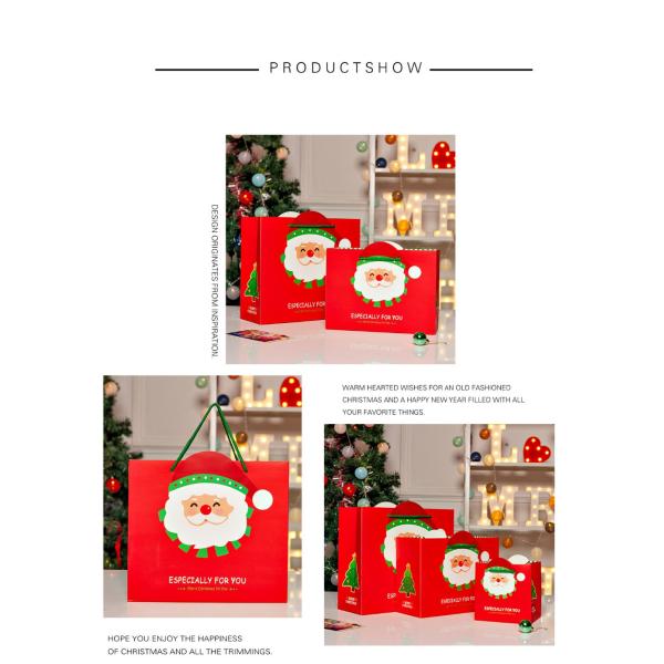 Embossing Flat Pack Xmas Eco Friendly Gift Box Packaging Ultraportable