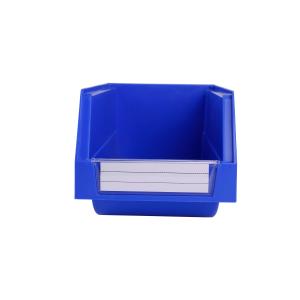 Solid Box PP Material Stackable Open Front Plastic Storage Bin for Shelf