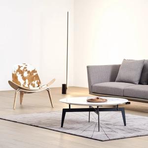 Balcony Nordic Smile Shell Lounge Chair 1 Seater Backrest Airplane Chair Modern