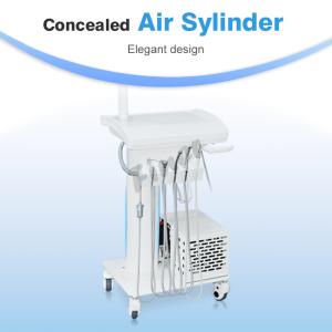 Dental Tray LED Lamp Operate Portable Dental Unit With Air Compressor