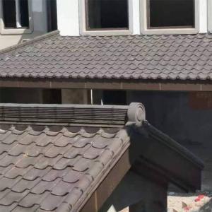 China Traditional Japanese Ceramic Roof Tiles Handcrafted Clay Material Reddish-Brown Ideal for Temples and Gardens on sale