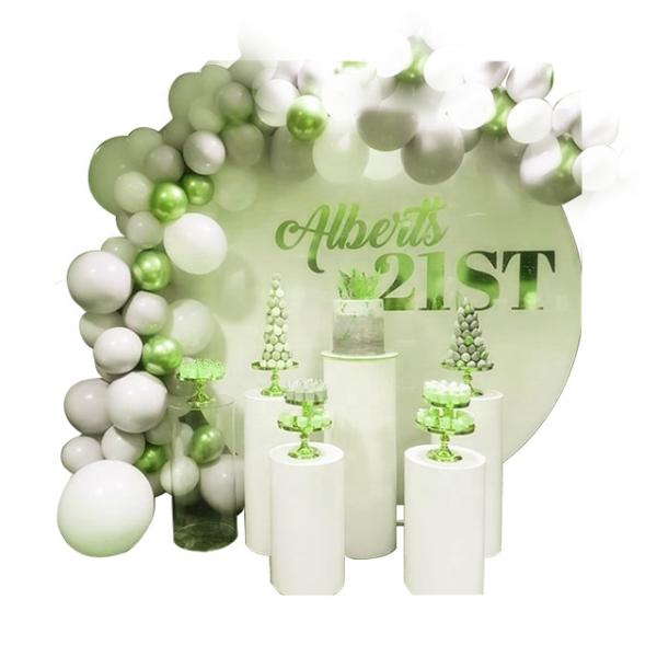 ROHS Acrylic Display Stands Wedding Backdrop Drape Decoration Materials Flower Wall