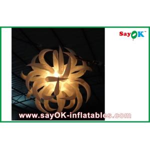 White Inflatable Lighting Decoration Inflatable Flower For New Year Decoration