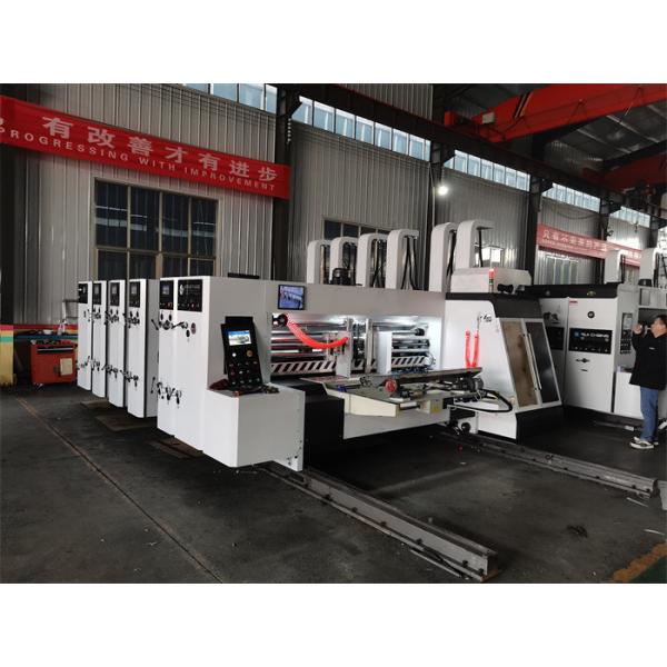 Quality 3 Colors Corrugated Box Printing Machine Carton Making Slotting Die Cutting wholesale