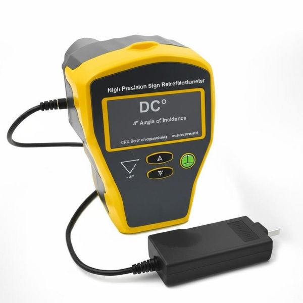 Quality High Precision Sign Retroreflectometer -4° Angle of incidence DC 8.4V Charger ≤2% Error of repeatability measurement wholesale
