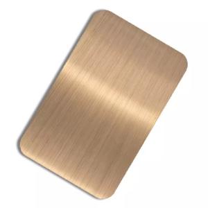 Inoxidable PVD Brushed Stainless Steel Sheet Rustproof Hot Rolled