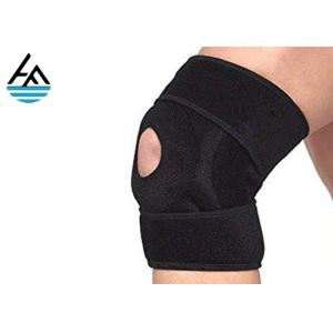 Unisex Powerlifting Knee Sleeves , Knee Compression Sleeve Running With Holes