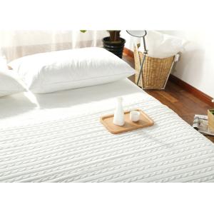 Cheap Home Cotton Soft Throw Blanket , Quilted Twist Pattern Knit Throw Blanket for sale