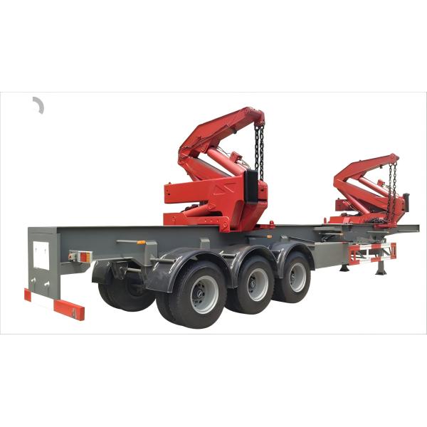 Side Loader Semi Trailer Optimized For Efficient Container Loading Unloading