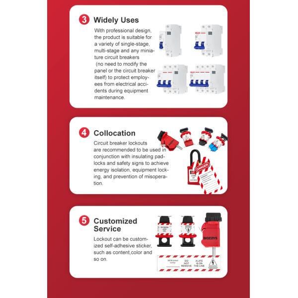Small Industrial Circuit Breaker Lockout for Insulation Lockout
