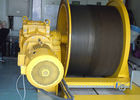 320KN Moveable Electric Rope Winch , Grooved Drum Winch For Wire Rope Retraction