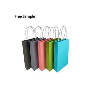 Sustainable C2S CMYK 350g Present Paper Bag With Handle