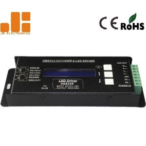 Cheap DMX512 Decoder LED Dimmer Controller With RJ45 Pluggable Terminals 300g for sale