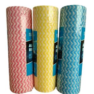 ISO Multicolor Disposable Kitchen Towels , Practical Disposable Cloths On A Roll