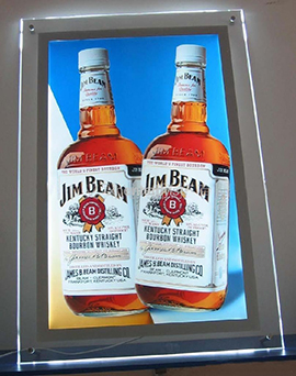Quality Hanging style single side colorful advertising acrylic led light box wholesale