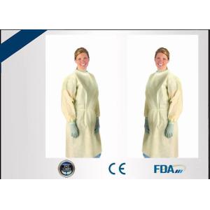 China Abrasion Resistant Disposable Non Woven Isolation Gown No Stimulus To Skin on sale
