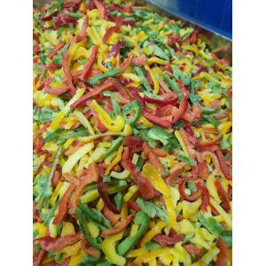 Cheap Frozen Vegetable IQF Frozen Mixed Sweet Pepper Strips for Your Kitchen for sale