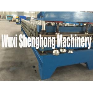 Pre-cutting Sheet Metal Cold Roll Forming Machine With Gear / Sprocket Driving